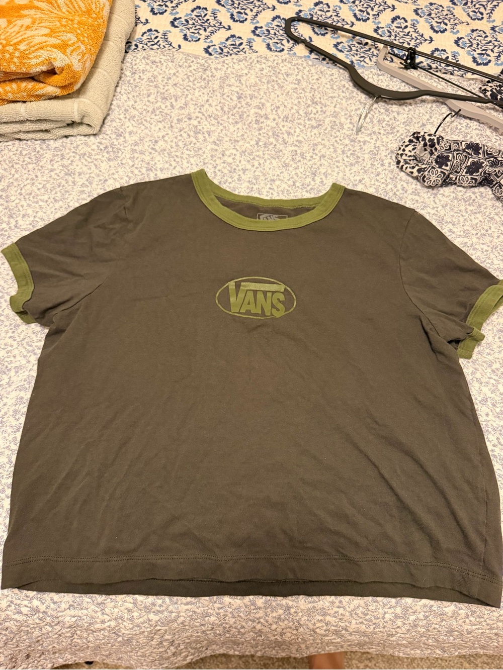 Vans cotton logo crop tee